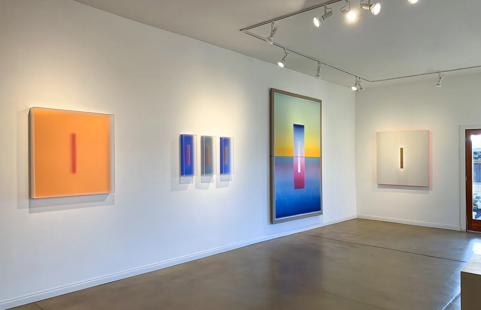 Casper Brindle works installed at Susan Street Fine Art.