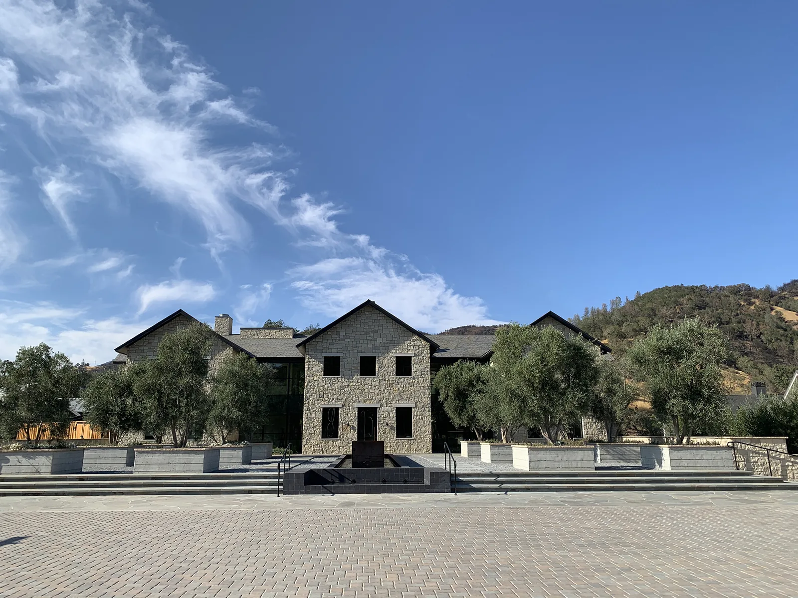 Four Seasons Residences, Calistoga — exterior of the stone residences.