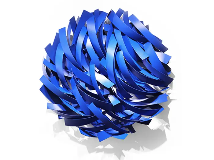 Metal wall sculpture by Matt Devine.