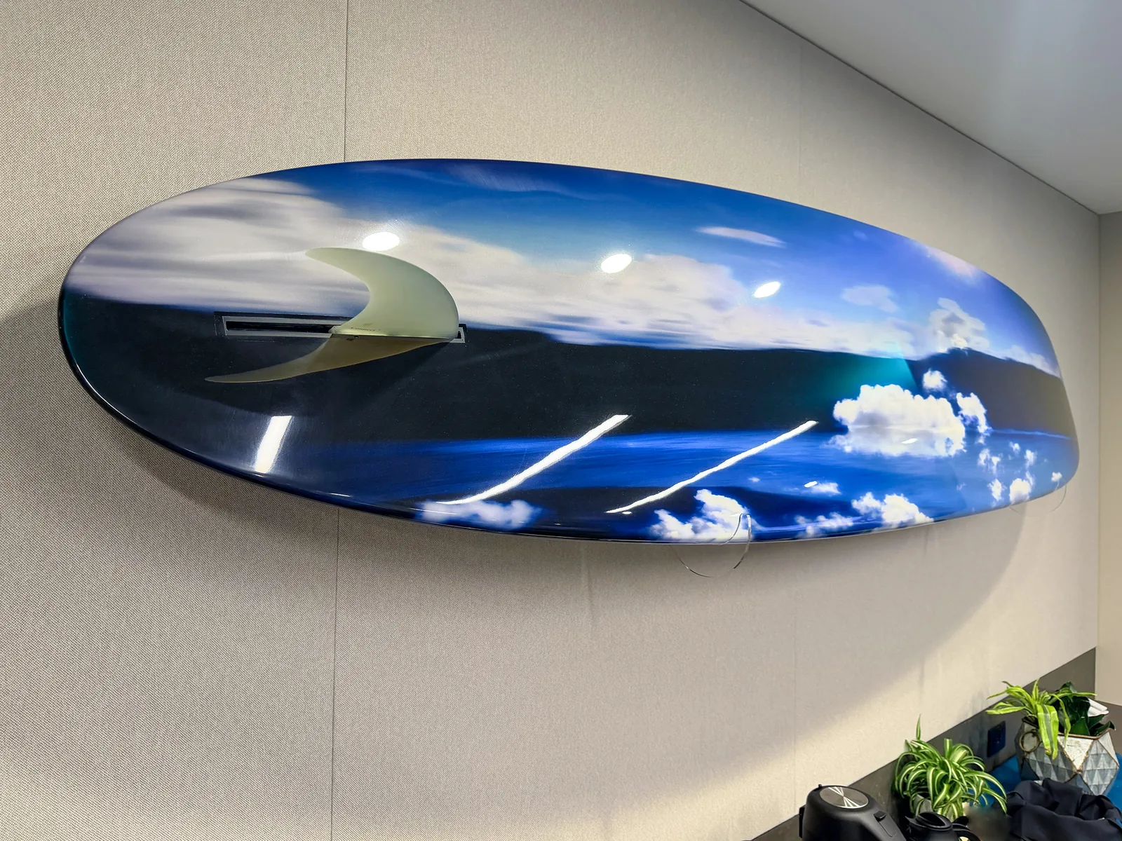 Artwork installed in a Mintz interior.