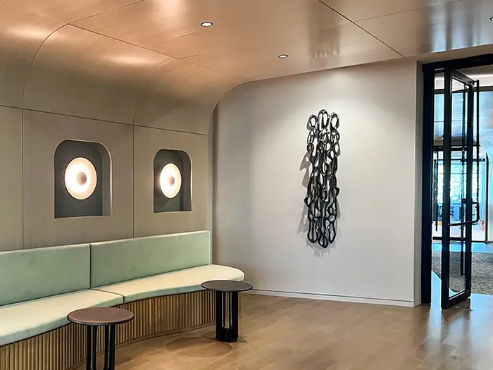 Art collection at the Mintz law offices.